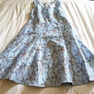 Dressy Customized silk eShakti dress, size 16